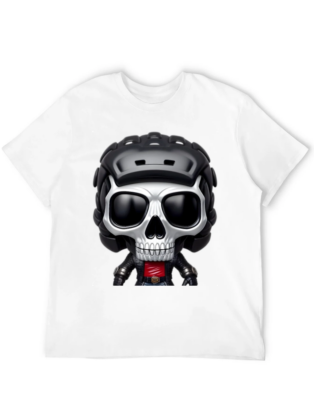 Skull Rider Graphic Tee - Black