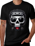 Skull Rider Graphic Tee - Black