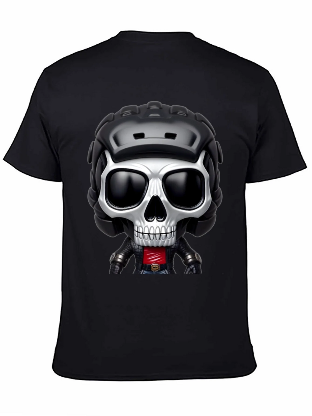 Skull Rider Graphic Tee - Black