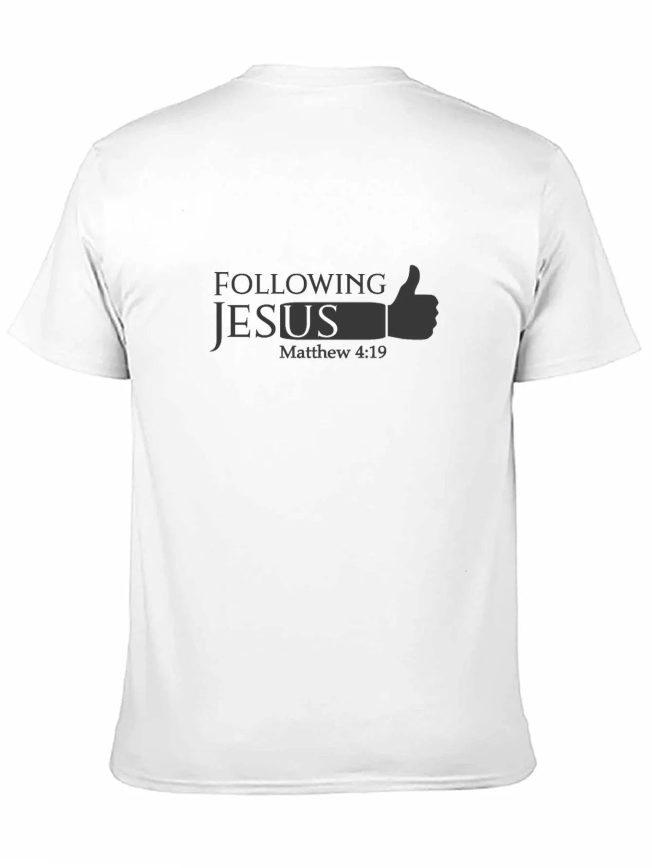 Following Jesus T-Shirt - Matthew 4:19 Religious Graphic Tee