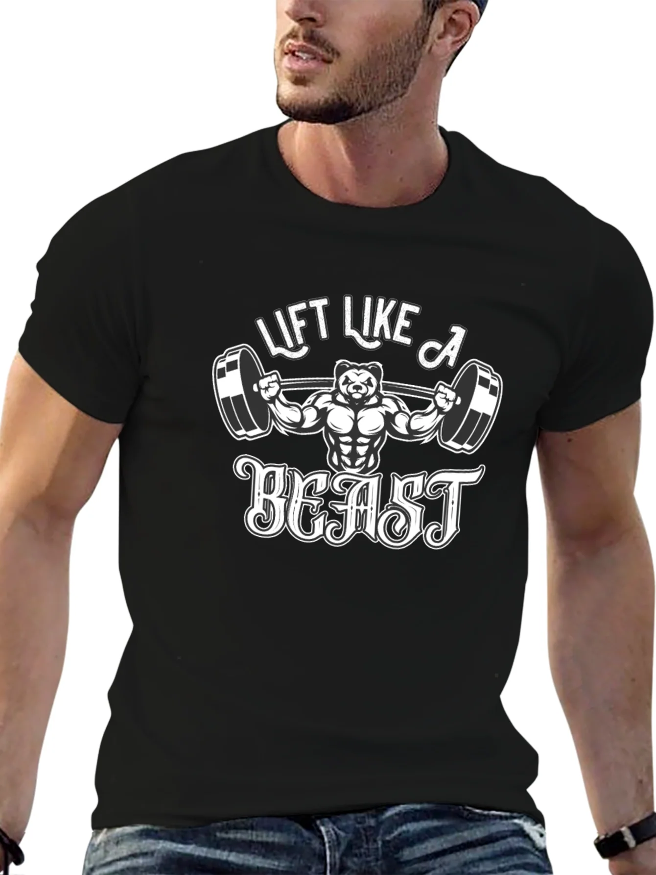 Lift Like A Beast Black T-Shirt