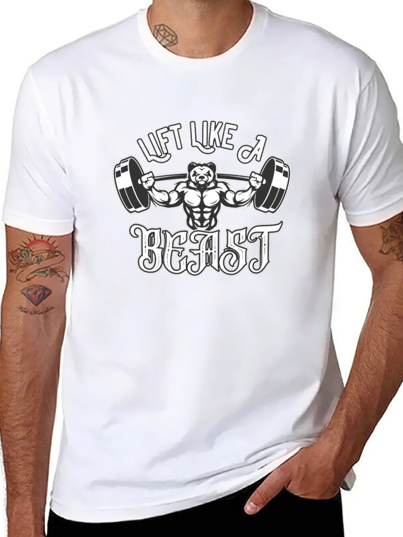 Lift Like A Beast Black T-Shirt