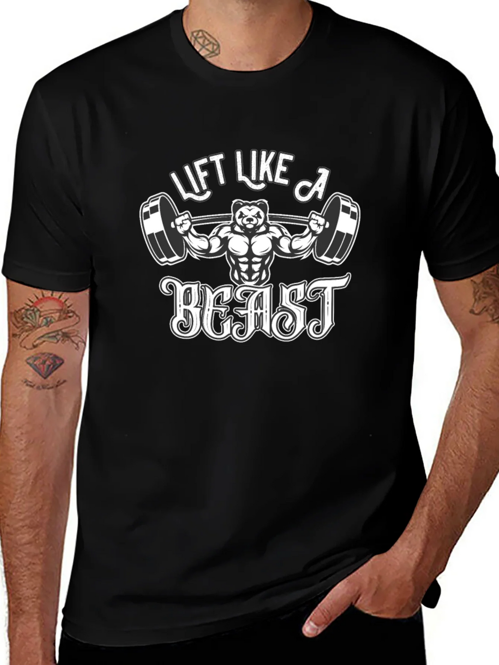 Lift Like A Beast Black T-Shirt