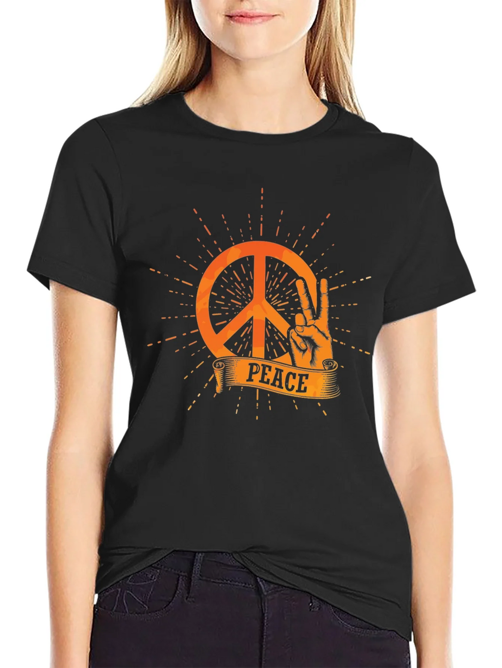 Peace Sign T-Shirt - Retro Style