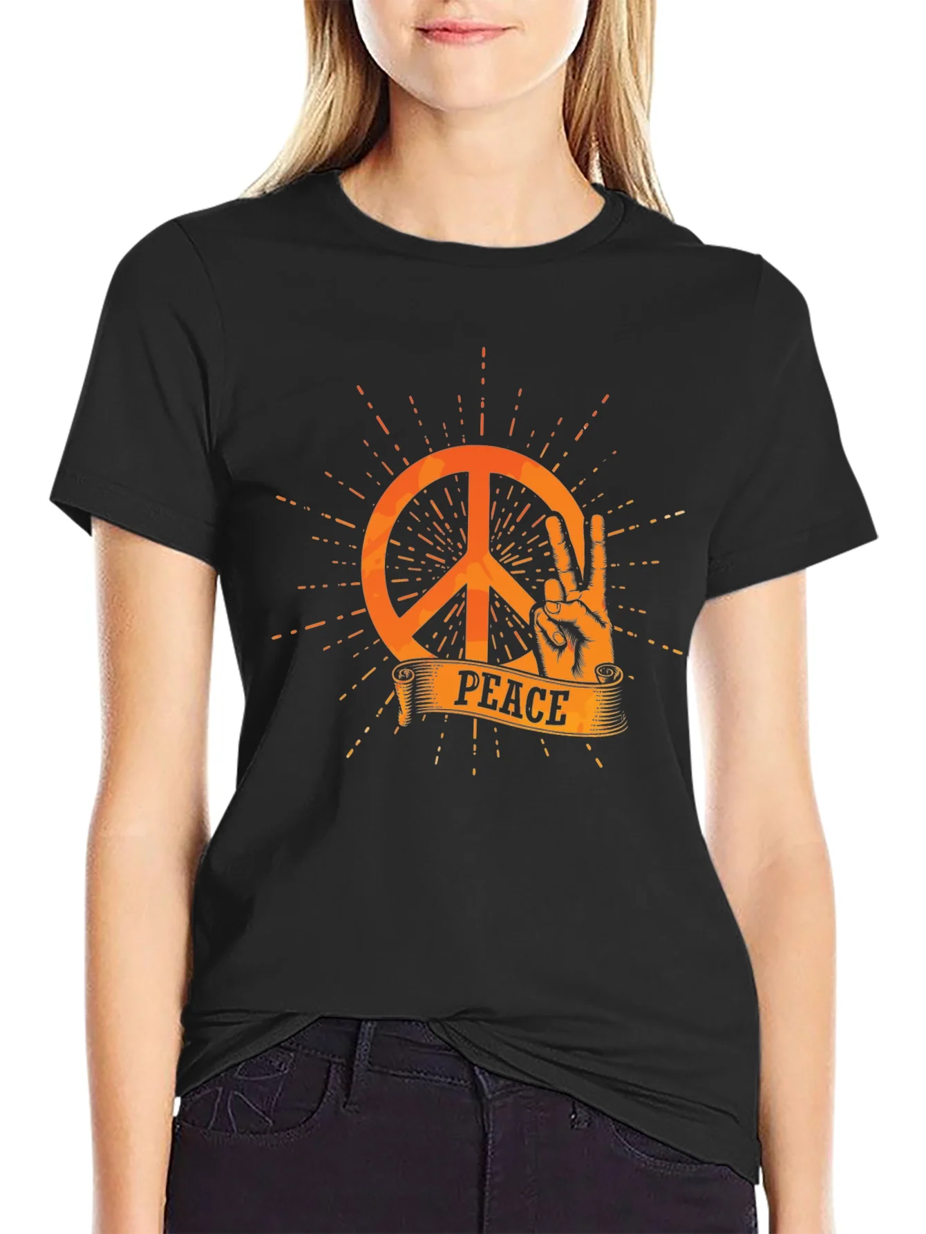 Peace Sign T-Shirt - Retro Style