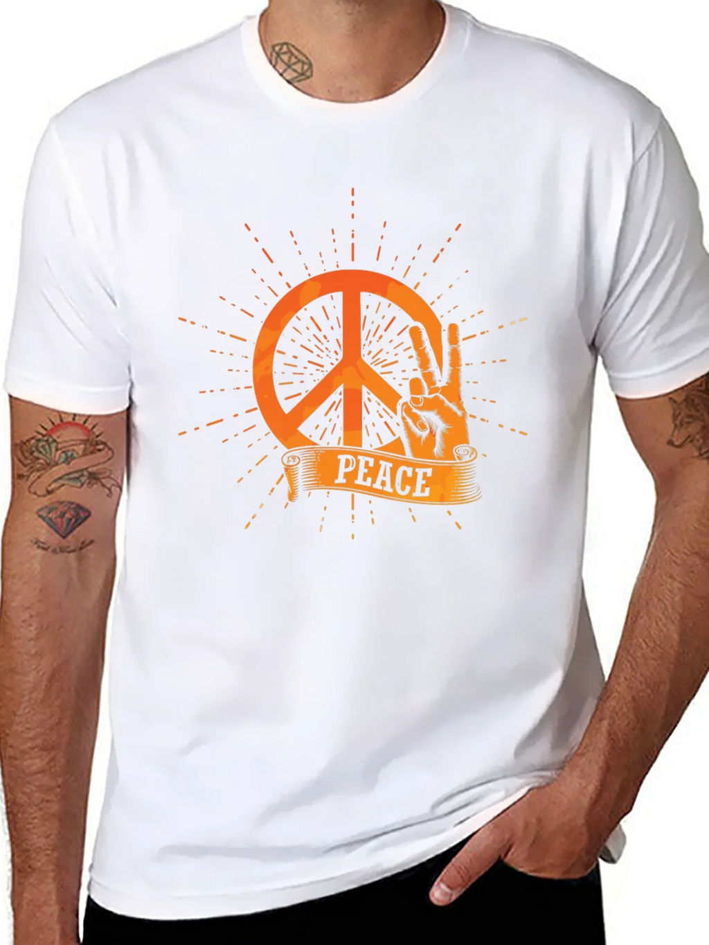 Peace Sign T-Shirt - Retro Style