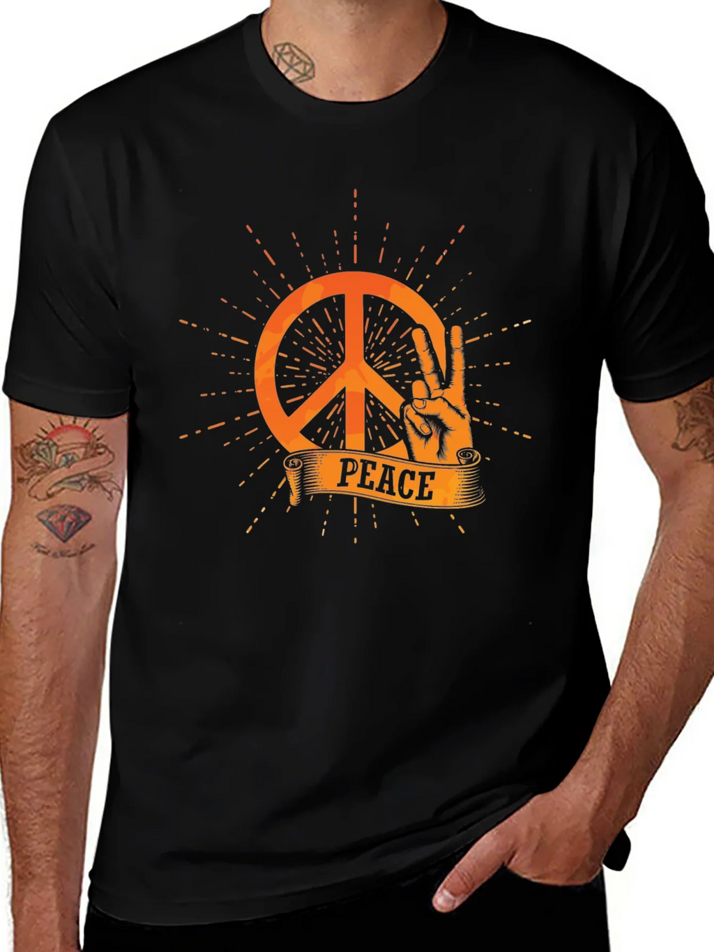 Peace Sign T-Shirt - Retro Style