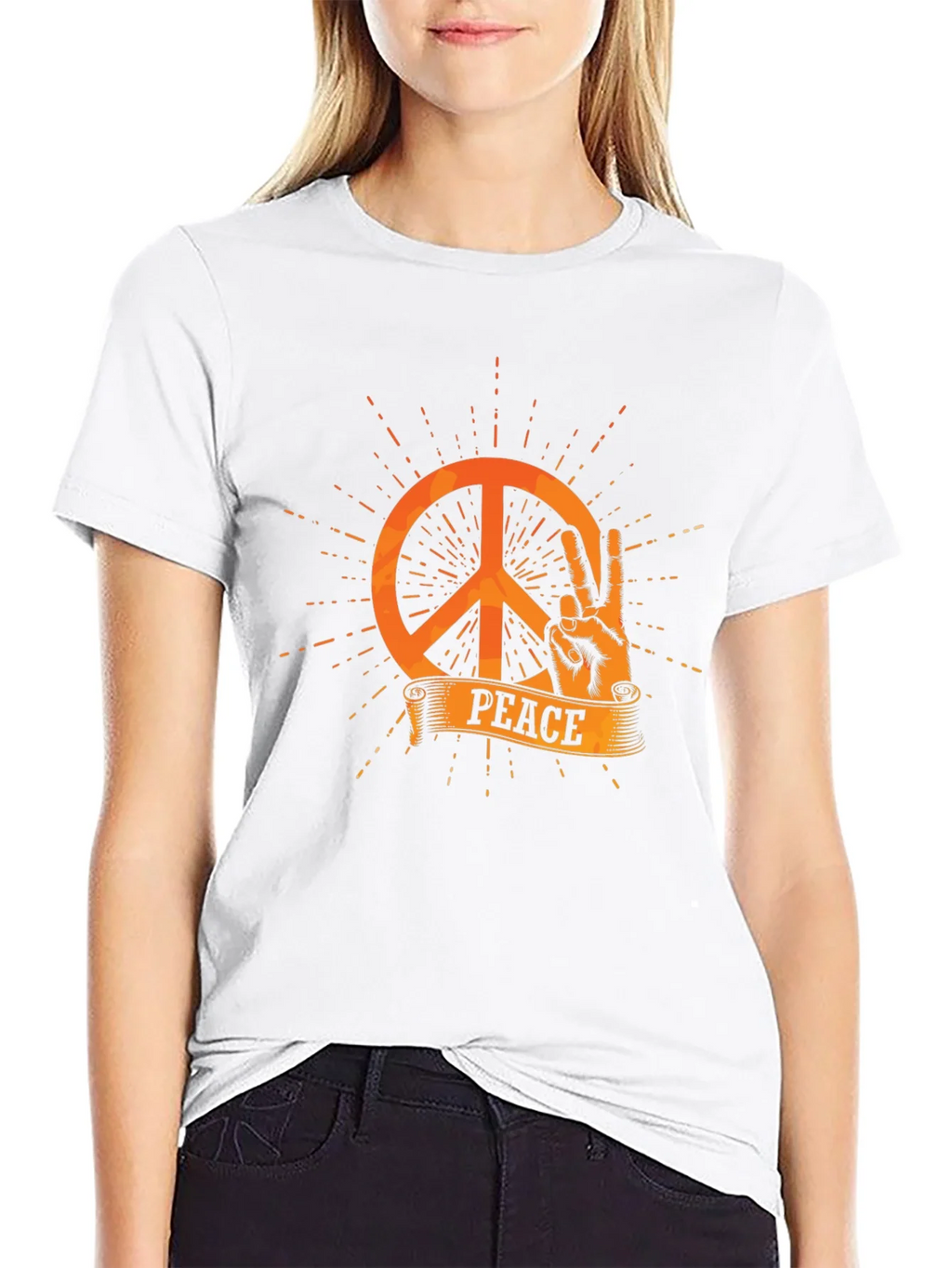Peace Sign T-Shirt - Retro Style
